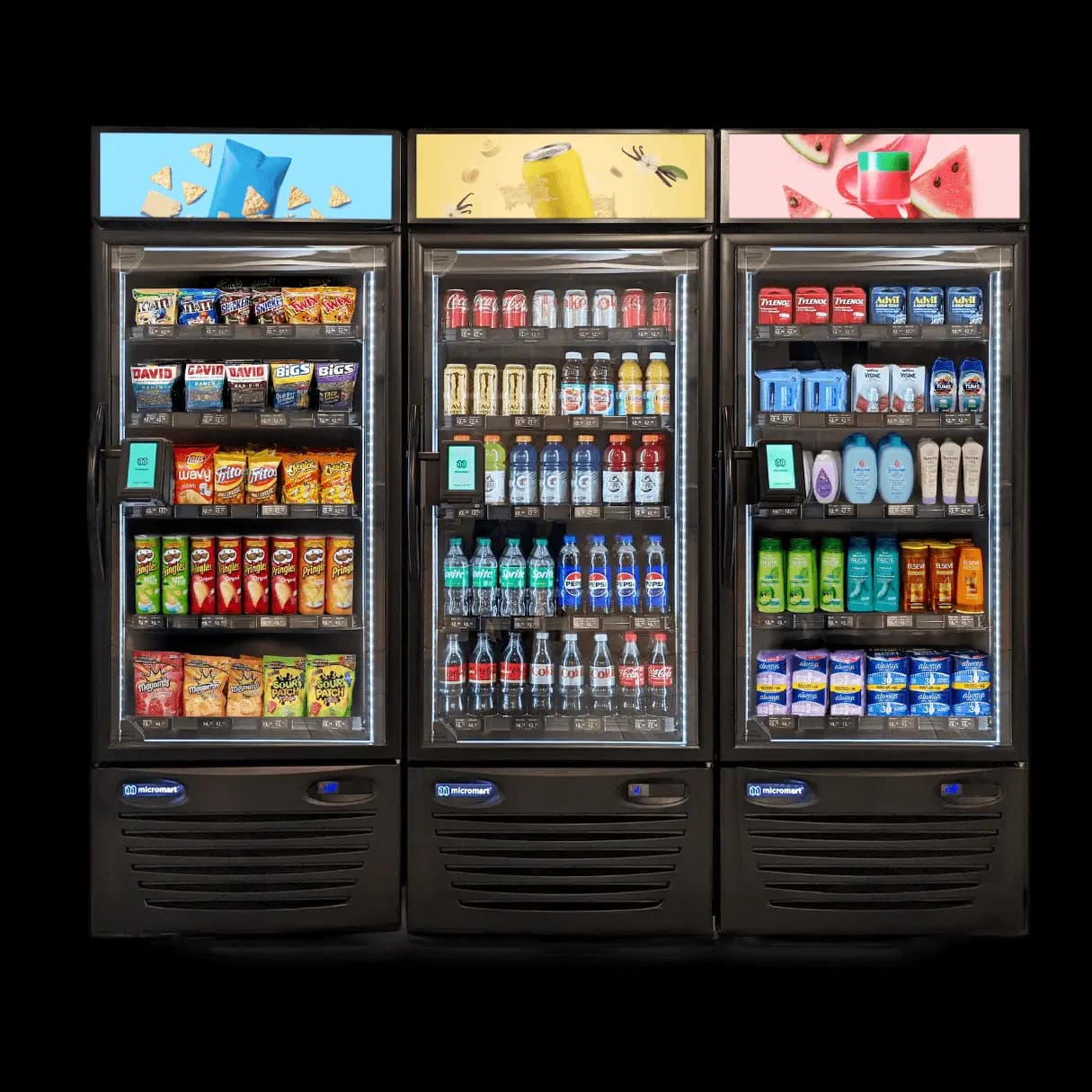 Smart vending machines with variety of products